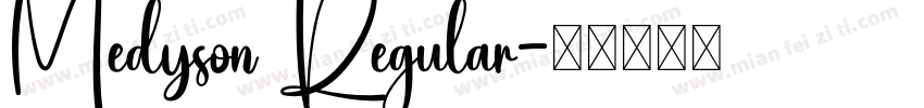 Medyson Regular字体转换